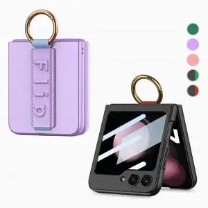 르랑 갤럭시 Z플립5 스트랩 링 케이스 B 제트 지플립flip 풀커버 슬림CC08I-24 z5 nfc 겔럭시 폴