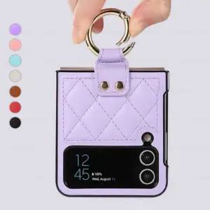 르랑 갤럭시 Z플립3 가죽 퀼팅 링 케이스 B 제트 지플립 flip 명품 CC08L-5 레더 nfc z3 겔럭시