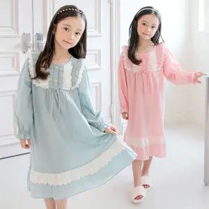 여아 아기 홈웨어 어린이 아동 아이 공주 잠옷 여아 원피스 파자마 애기 샤르망D(