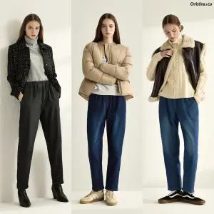 [론칭가 69900원][Christina n Co] 크리스티나앤코 융기모 데님 팬츠 3종