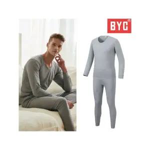 [아웃도어스/콜핑]BYC 남자 겨울 순면 내복 상하의세트 40수 양면 추동