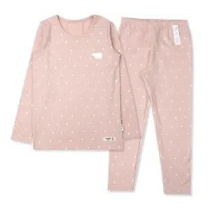 [롯데백화점]오가닉맘 핑크베어긴소아동내의(MHZL9K03)