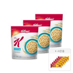 켈로그 스페셜K 오리지널 480g, 3개 + 증정(단백질바K 50g, 6개)