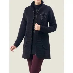 [마담엘레강스] 비키 코사지 와이어 카라 자켓 K171JK01