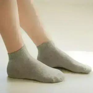 [6켤레] 학생 발목 무지 양말 3컬러