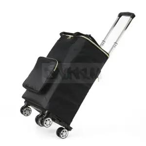 디노꿈 보온보냉 접이식 쇼핑카트(35L) (블랙) 시장바구니캐리어