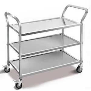 스텐 카트 이동식 수레 대차 운반 다목적무빙 3단 105x50x105cm