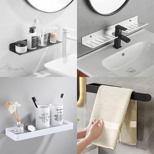 스테인리스 무타공 욕실 벽선반 다용도 선반 벽걸이 14종