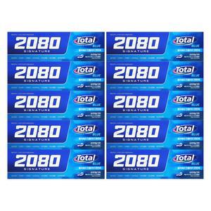 2080 시그니처 토탈블루 치약 오리지날 민트 125g x 10개
