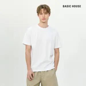 (정상가:39,800원) 베이직하우스 [1+1] 고밀도 면20수 레귤러핏 반팔티셔츠 LATS0115S4