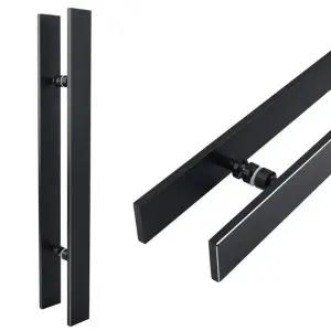 강화유리문손잡이 AL BM1059 블랙 340P WFHESQH