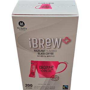 맥널티 아이브루 플러스 헤이즐넛향 블랙커피 200개입