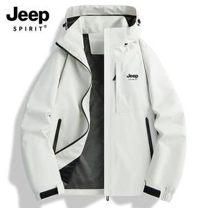 JEEP SPIRIT 봄 가을 남성 여성 방수 방풍  자켓  바람막이 스타일리시  점퍼 야외활동