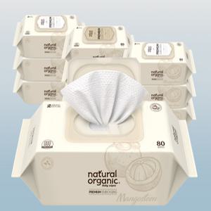 [네츄럴오가닉] 프리미엄 엠보싱 스마트캡형 80매 x 10팩