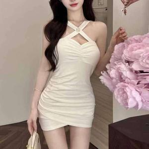 홀복 섹시원피스 파티룩 드레스 전문 의상 여성 BJ 레이스 스판 슬림 벨벳 셔링