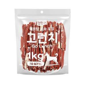 테비 고런치 1kg 사슴 슬라이스 사사미 강아지간식