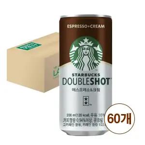 스타벅스 더블샷 에스프레소앤크림 200ml 60개