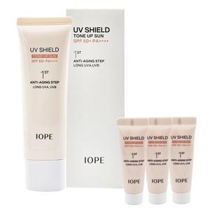 아이오페 유브이 쉴드 톤업 선 프로텍터50ml x1개+유브이 쉴드 톤업선 프로텍터10ml x3개 증 정