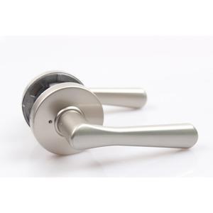 엔젤금속 STL 761 그레이 버튼형 방문손잡이 가성비  화장실 욕실 나무문 ABS도어 도어핸들  문고리