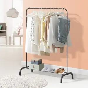 1단행거 스탠드 옷걸이수납 옷방 옷가게 작은 벽행거 스탠드옷걸이 이동식행거