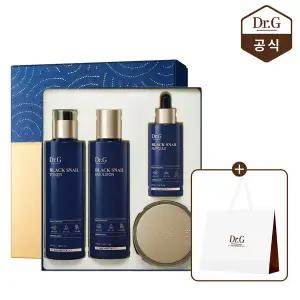 [닥터지] 블랙 스네일 프레스티지 4종 풀 세트 (토너+에멀전+앰플+크림)+쇼핑백(중)