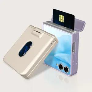 J2L 갤럭시Z플립7 스키니 힌지보호 레인보우 맥세이프 제트플립 카드 범퍼 케이스