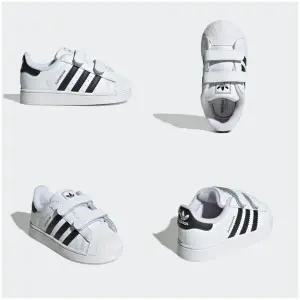 [아디다스키즈 판교] P JI3990 슈퍼스타 2 찍찍이 베이비 신발 돌선물 걸음마 신발 120-160 HPKK
