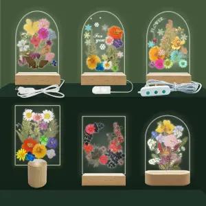 압화무드등 아크릴 무드등 만들기 DIY USB 스위치 빛조절 원통 건전지 타입