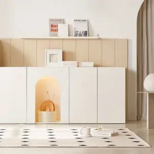 감각 600 LED조명 벽난로 수납장 콘솔 장식장