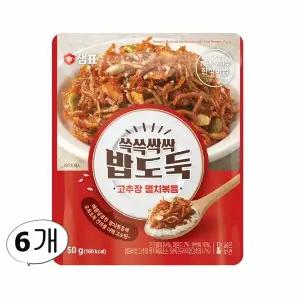 샘표 밥도둑 고추장 멸치볶음 50g 6개