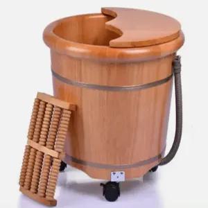 족욕탕 히노끼 각탕기 우드 배수구 편백나무 족탕기