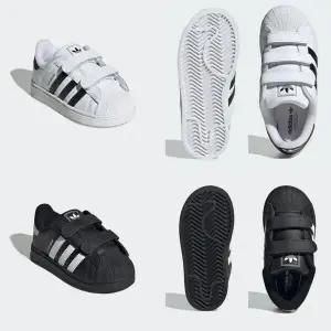 [아디다스키즈] JI3990/JI3991 아동 베이비 슈퍼스타 화이트 블랙 운동화 SUPERSTAR II CF I (120~160) HCK