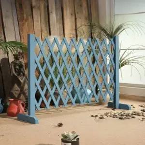 강아지 펜스 휀스문 바리게이트 실내외 정원 마당 방부목 안전 울타리