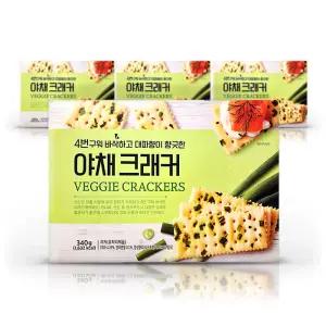 푸지안 야채 크래커 4번 구운 바삭한 과자340g 4개