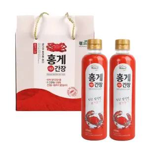 웰크리 홍게간장 500ml 2개 선물세트 편스토랑 맛간장