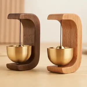 현관 호두나무 출입구 도어벨 원목 풍경 집들이선물 문종 미니 자석종 현관 종 풍경종 문종 벨 출입