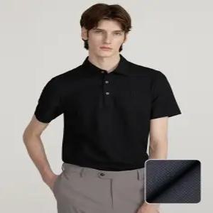 [닥스 남성] [25SS] DMTS5B304BK 워셔블 블랙 기능성 반팔 카라 티셔츠