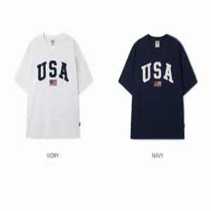 WHOAU 공용 USA 패치 반팔티 USA Patch Tshirt WHRAF2591USG