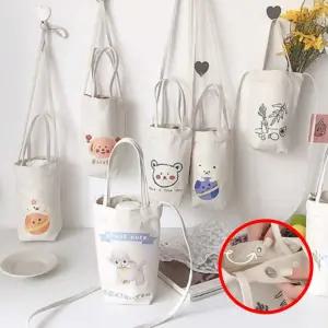 간편 캐릭터 텀블러백 귀여운 곰돌이 캐릭터 미니 가방