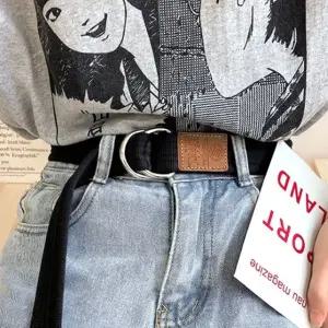 캐주얼 투링 벨트(블랙) 면 꼬리 벨트 (WBF60EB)