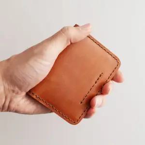 수제 가죽 카드지갑 4장소지 명함 지갑 미니지갑 남성지갑 가죽지갑 남자카드지갑