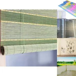 대나무발 블라인드 햇빛 차단 가리개 90x150/광목/커튼/차단막/작은창/베란다/현관문/발문/방문/현관/문발