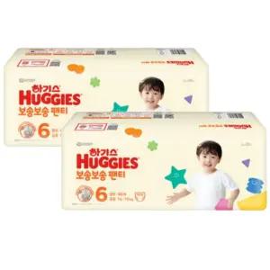 하기스 NEW 보송보송 팬티 6단계 공용, 40매, 2팩