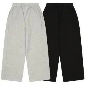 소이주니어 겨울옷 남자 여자 사이드 폴딩 기모 와이드 바지 남여아 고학년 통 5W0251