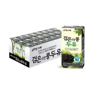 [보금푸드] 빙그레 검은깨콩 두유 190ml 24입 x 1개