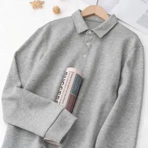 남성티셔츠 도톰한 면 긴팔티 데일리 카라 코튼