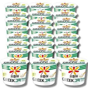 빙그레 요플레 그릭 마일드 요거트 무가당 플레인 180g(30입)