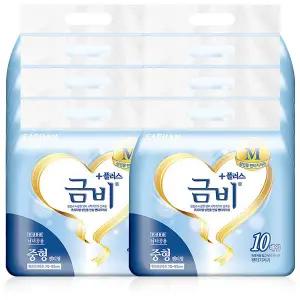 [금비] 성인용기저귀 언더웨어 팬티형(중형)-80매(10매x8팩)