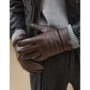 갤러리아 [닥스남성장갑] DCGV5F150W3 투톤 이너 브라운 양가죽 장갑