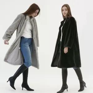 29FAUX FUR 차이나카라롱 밍크코트